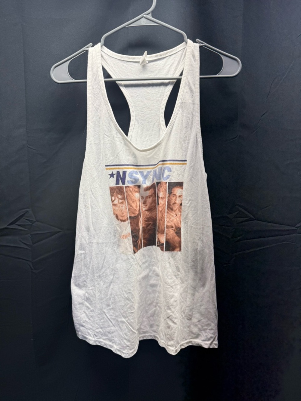 NSYNC White Graphic Tank Top Sz XL (2ad)